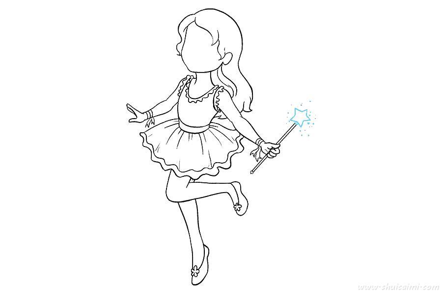 仙女怎么画 仙女简笔画图片大全带颜色