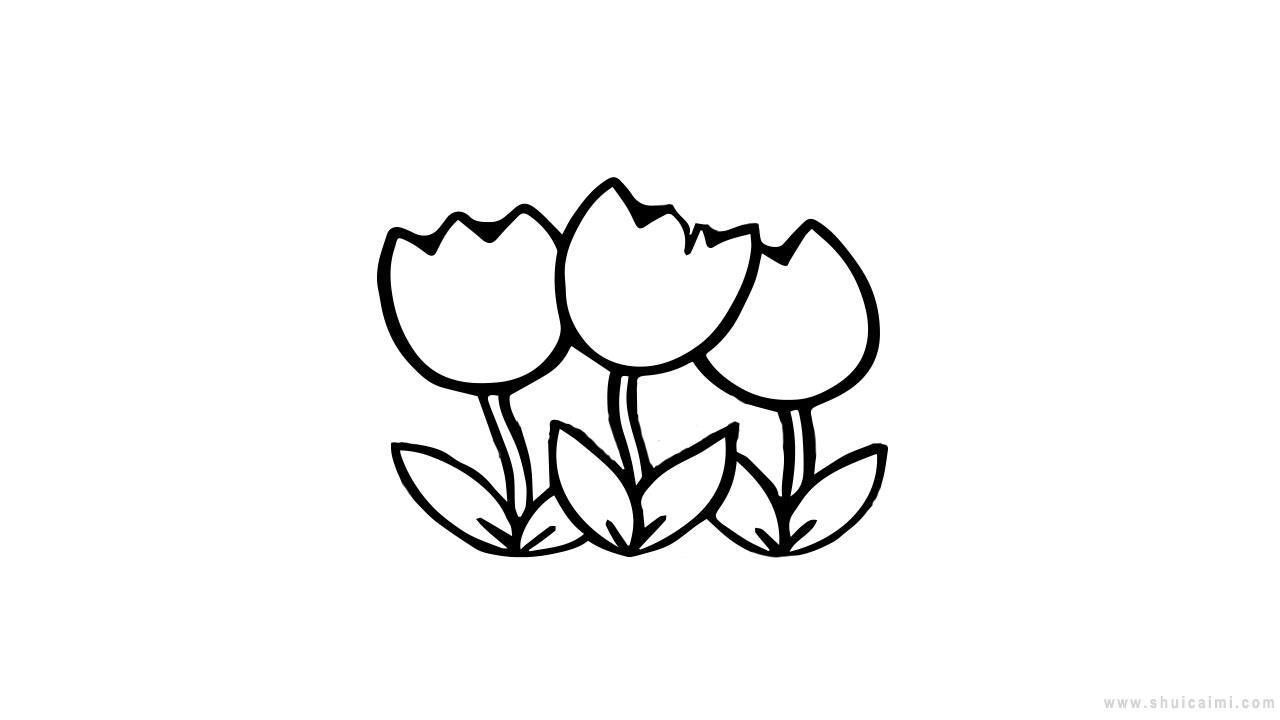花丛简笔画怎么画 花丛简笔画图片