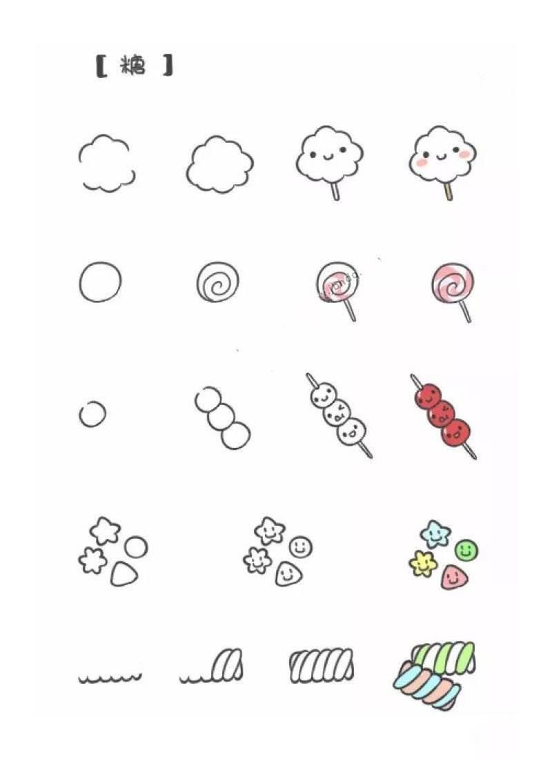 春节食物简笔画 春节食物简笔画图片大全