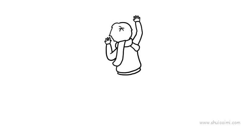 贴福字儿童画怎么画 贴福字简笔画简单