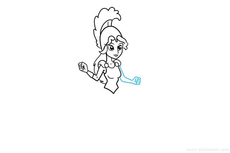 雅典娜怎么画 雅典娜简笔画漂亮卡通
