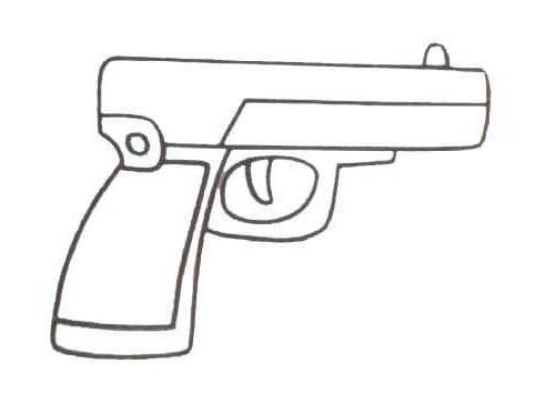 枪简笔画 枪简笔画儿童画