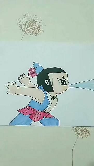 葫芦娃简笔画图片 金刚葫芦娃简笔画彩色