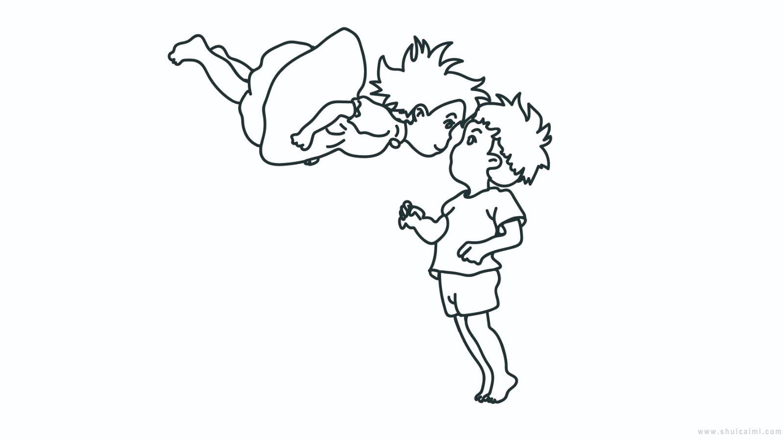 波妞宗介简笔画怎么画 波妞宗介简笔画简单又好看