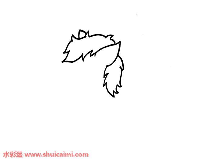 QQ红包马怎么画 马简笔画彩色