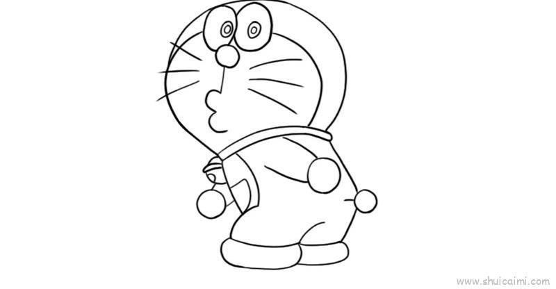 叮当猫儿童画怎么画 叮当猫简笔画步骤