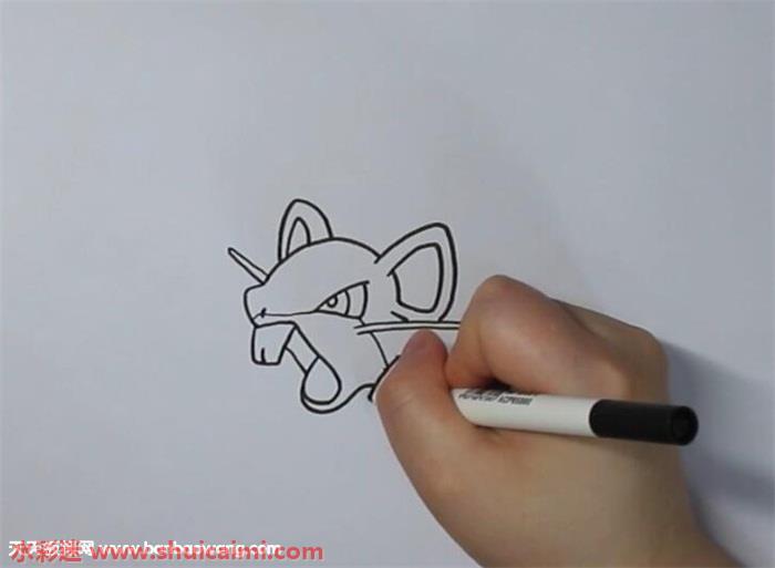 拉达怎么画 拉达简笔画简单好看