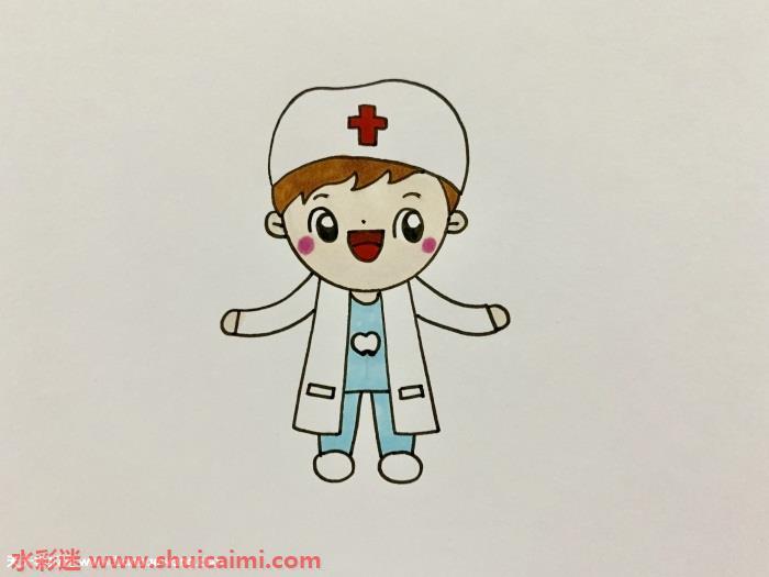 卡通牙医怎么画 卡通牙医简笔画彩色
