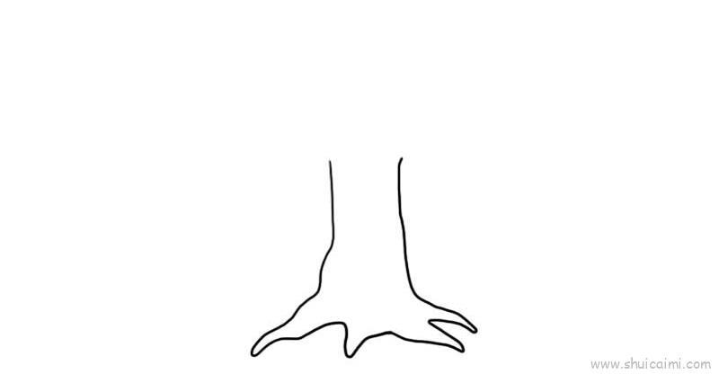 大树树干儿童画怎么画 大树树干简笔画顺序