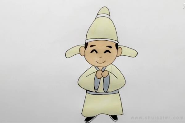 李白简笔画怎么画 李白简笔画图片