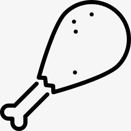 鸡腿简笔画 鸡腿简笔画彩色