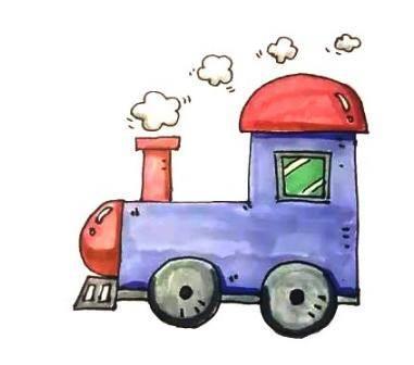 蒸汽火车简笔画 蒸汽火车简笔画简单