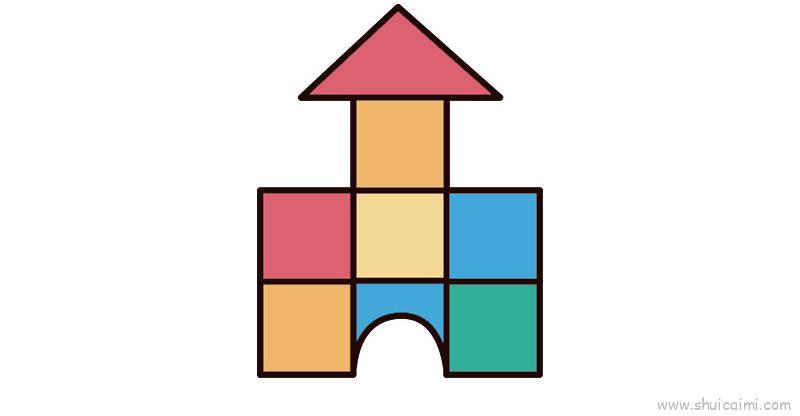 儿童节几何玩具教程儿童画怎么画 儿童节几何玩具教程简笔画画法