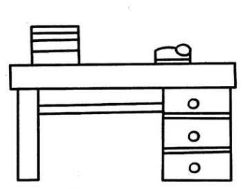 书桌简笔画 书桌简笔画简单又漂亮