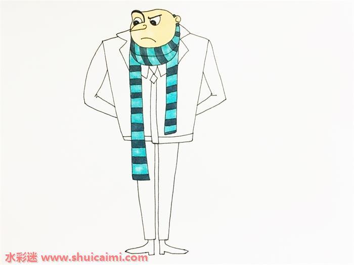 神偷奶爸格鲁怎么画 神偷奶爸格鲁简笔画简单又漂亮