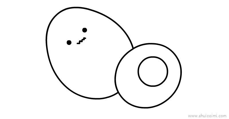 端午节咸鸭蛋儿童画怎么画 端午节咸鸭蛋简笔画步骤