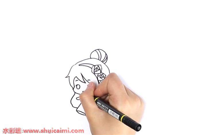 可爱处女座怎么画 处女座简笔画简单易画彩色