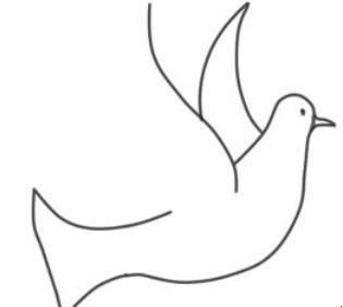 简笔画鸽子 简笔画鸽子涂色