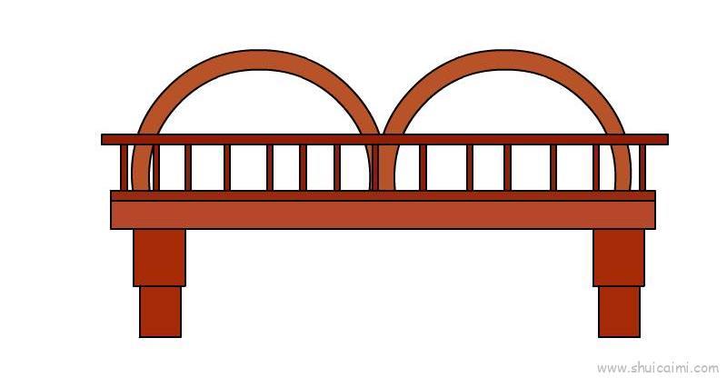中山桥儿童画怎么画 中山桥简笔画简单