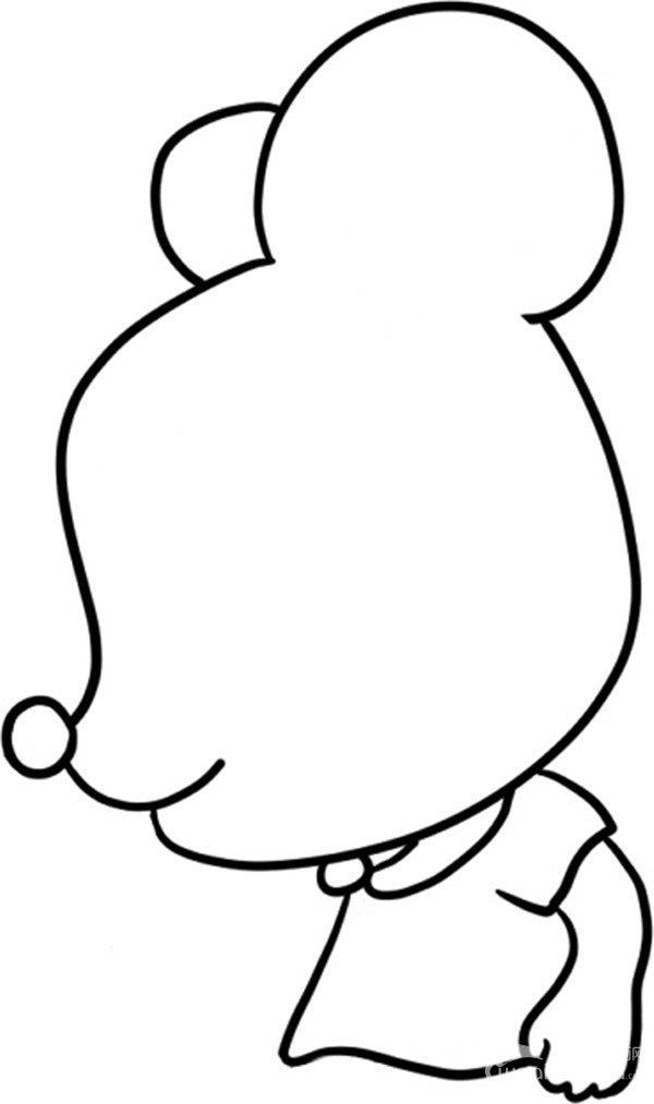 踢足球的小老鼠简笔画怎么画 踢足球的小老鼠简笔画顺序