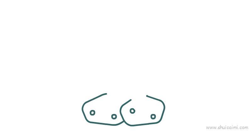 海草儿童画怎么画 海草简笔画步骤