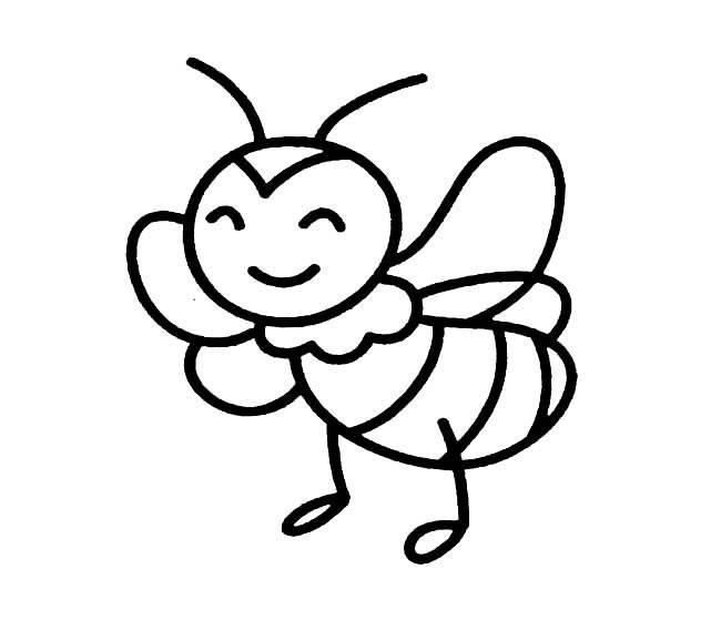 蜜蜂简笔画 蜜蜂简笔画简单