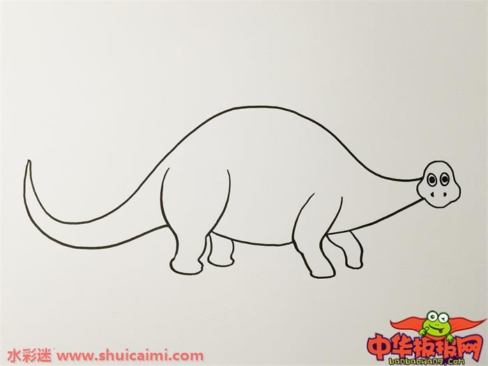 剑龙怎么画 剑龙简笔画简单又漂亮彩色