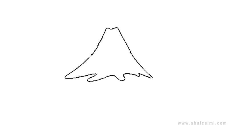 火山简笔画怎么画 火山简笔画图片