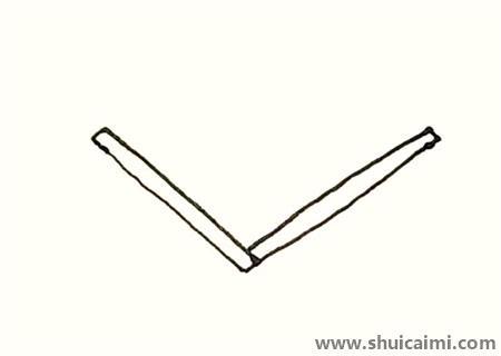 折扇彩色儿童简笔画