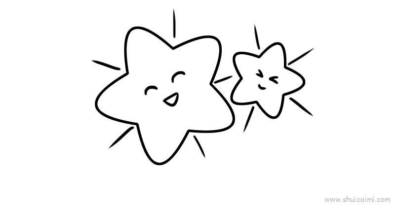 星星儿童画怎么画 星星简笔画好看