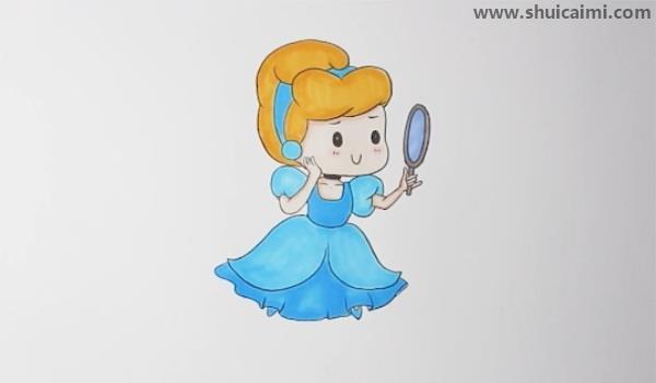 灰姑娘简笔画怎么画 灰姑娘简笔画图片大全
