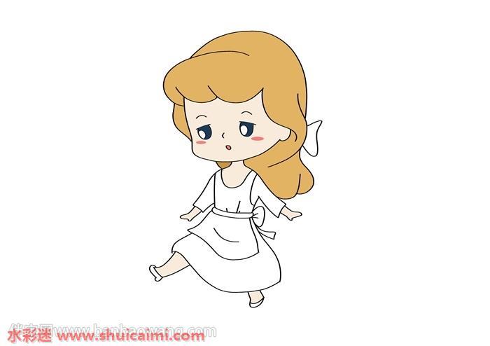 灰姑娘怎么画 灰姑娘简笔画简单