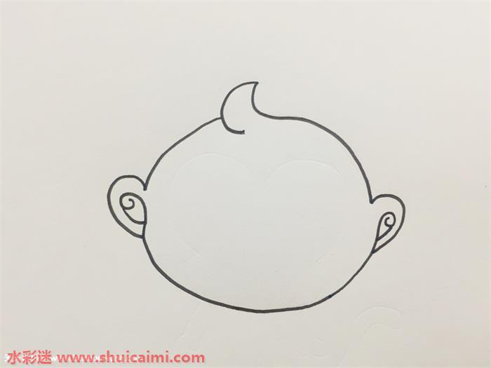 金丝猴怎么画 金丝猴简笔画步骤图