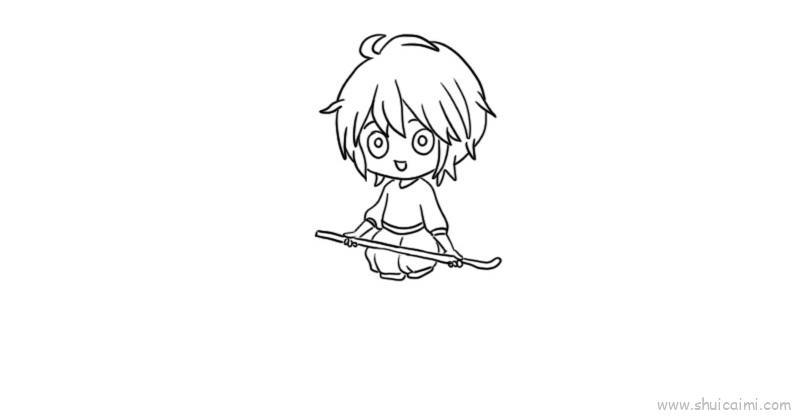 万圣节鬼怪人物提灯儿童画怎么画 万圣节鬼怪人物提灯简笔画画法