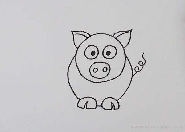 猪简笔画怎么画 猪简笔画图片大全