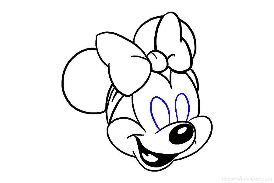 米妮老鼠怎么画 米妮老鼠简笔画图片带颜色