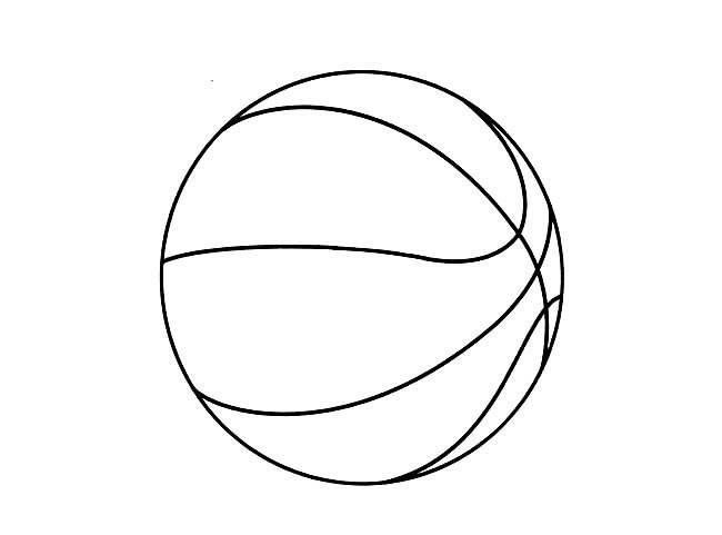 篮球怎么画简笔画 足球和篮球怎么画简笔画