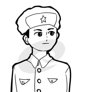 雷锋简笔画 如何画学雷锋简笔画