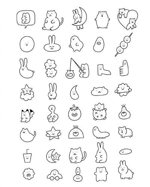 小动物简笔画 小动物简笔画彩色