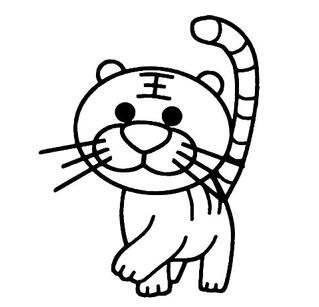虎简笔画图片大全 虎简笔画图片大全可爱