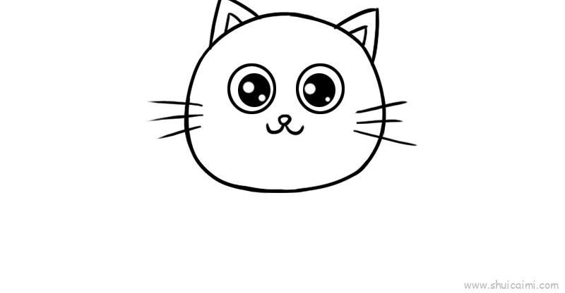 小花猫儿童画怎么画 小花猫简笔画顺序