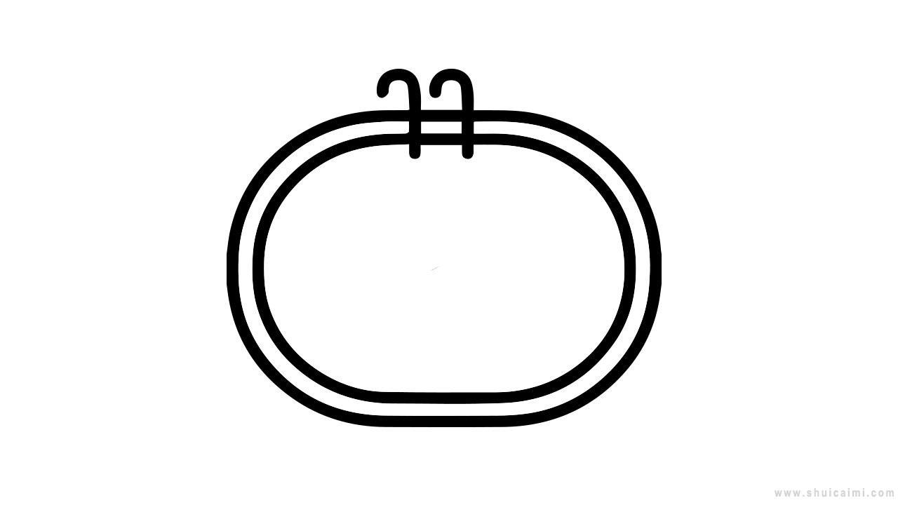 游泳池简笔画的详细步骤画法