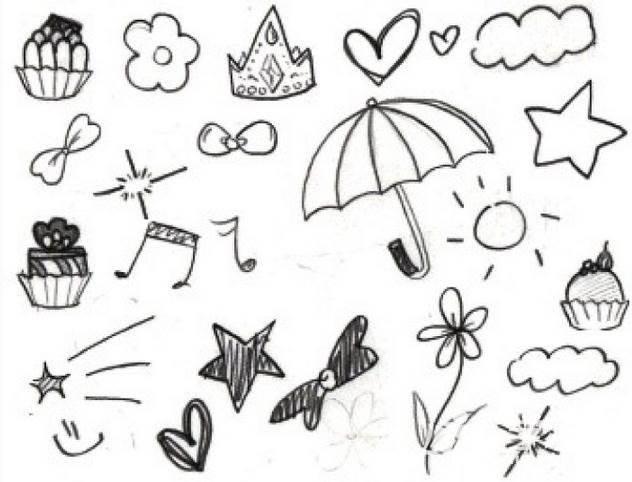 小图案简笔画可爱手绘 小图案简笔画可爱手绘卡通