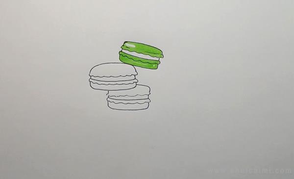 马卡龙简笔画怎么画 马卡龙简笔画步骤