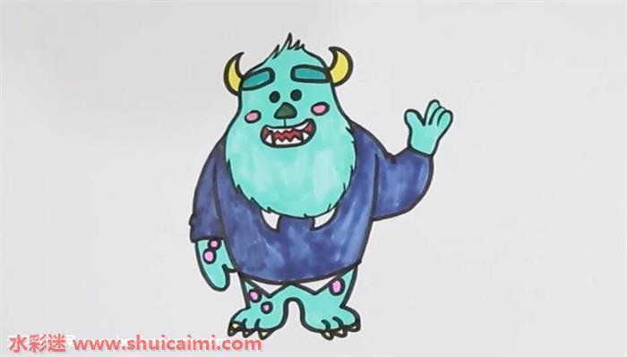 蓝毛怪怎么画 蓝毛怪简笔画简单易画