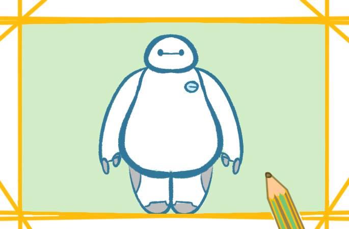 简笔画大白 简笔画大白医生抗疫大白怎么画