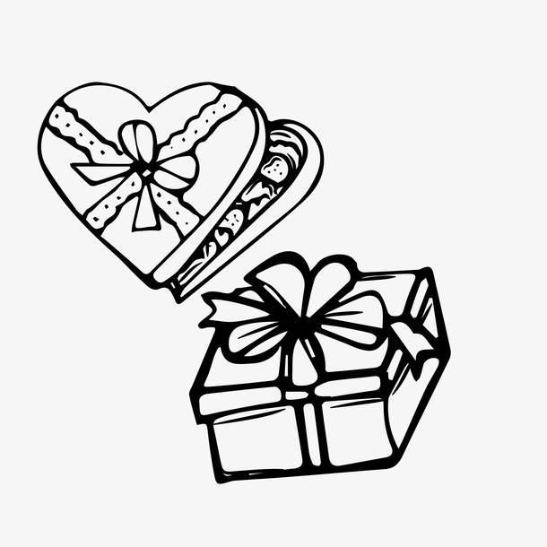 七夕节礼物简笔画图片 七夕节礼物简笔画图片可爱