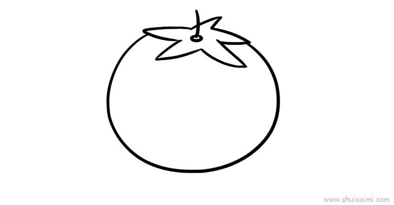 西红柿儿童画怎么画 西红柿简笔画步骤