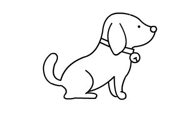 小狗的画法大全 简单 简笔画_动物狗怎么画简笔画