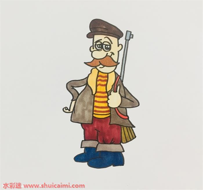 猎人怎么画 猎人简笔画画法